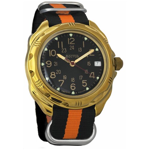 Наручные часы Восток Командирские, оранжевый наручные часы восток командирские механические командирские 219782 multicolor мультиколор