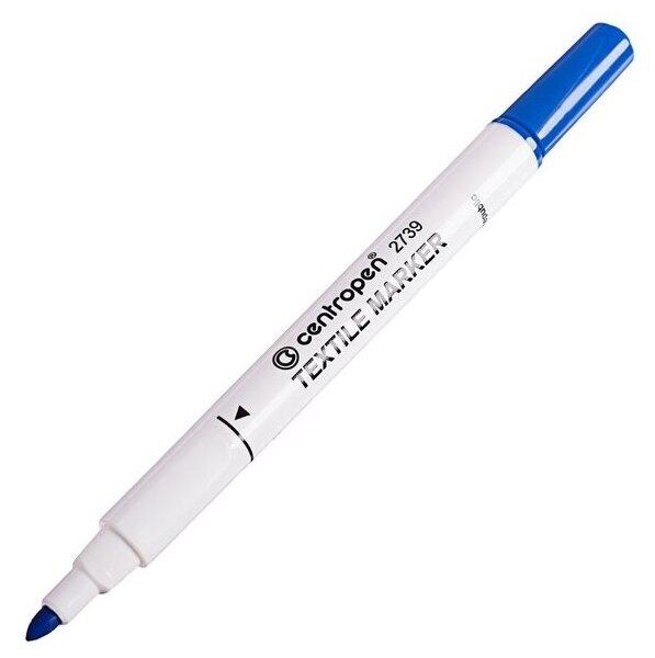 Маркеры для ткани 6 цветов CENTROPEN "Textile Marker", круглый наконечник, 1,8 мм, 2739/6, 5 2739 0610