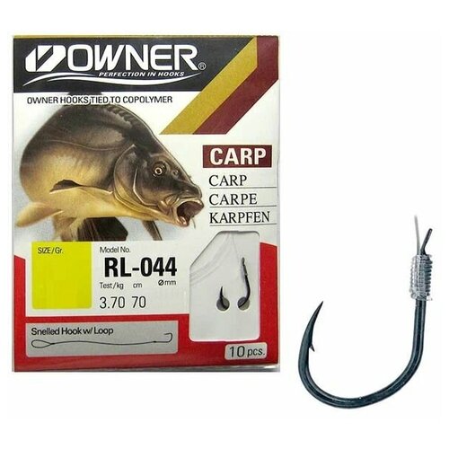 Крючок с поводком Owner RL-044 02-0.25