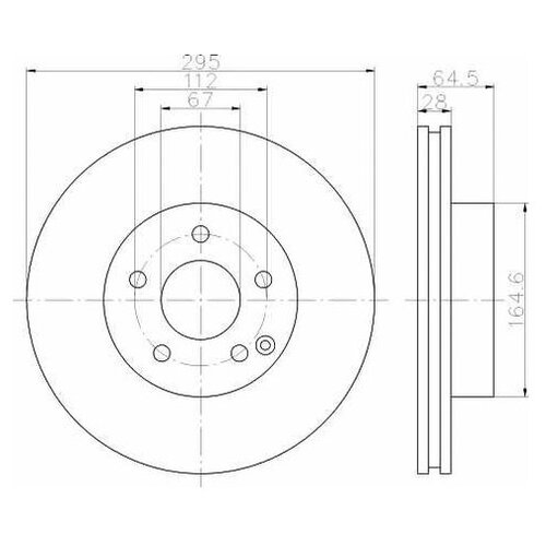 фото Тормозной диск textar 92163205 для mercedes c-class c204,s204,w204, e-class a207,c207,s212,w212, sl r172