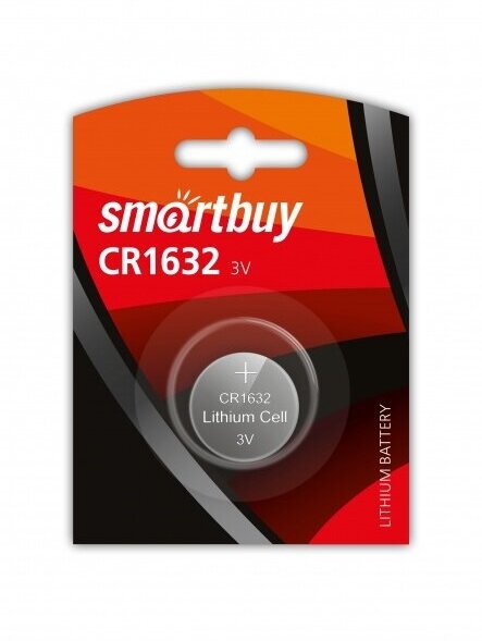 Литиевый элемент питания Smartbuy CR1632, 1 шт.