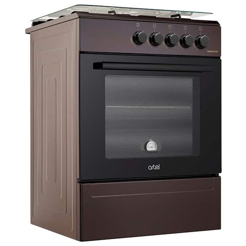 Газовая плита ARTEL Apetito 00-G газовая духовка газ-контроль духовки коричневая 1800000₽