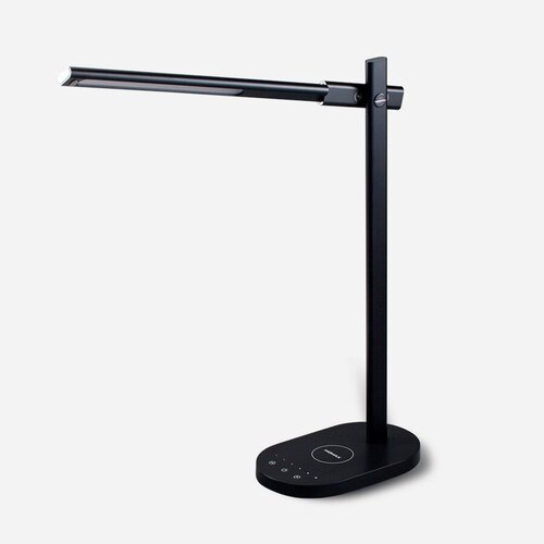 Светодиодная настольная лампа Momax Q.LED Desk Lamp с функцией беспроводной зарядки, (QL1ACND), черный