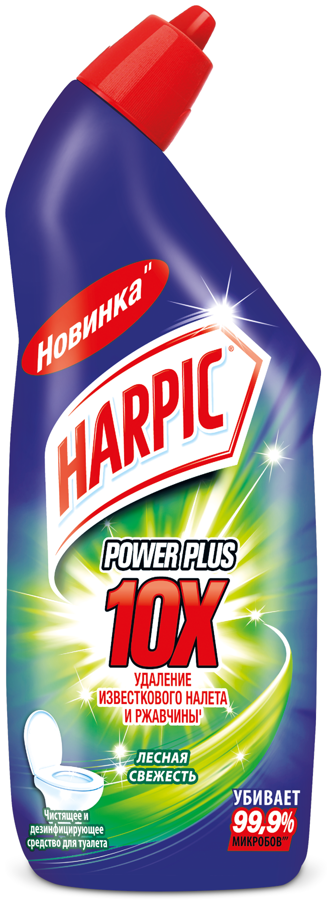 Средство для сантехники Harpic Power Plus дезинф Лесная свежесть 700мл - фотография № 1