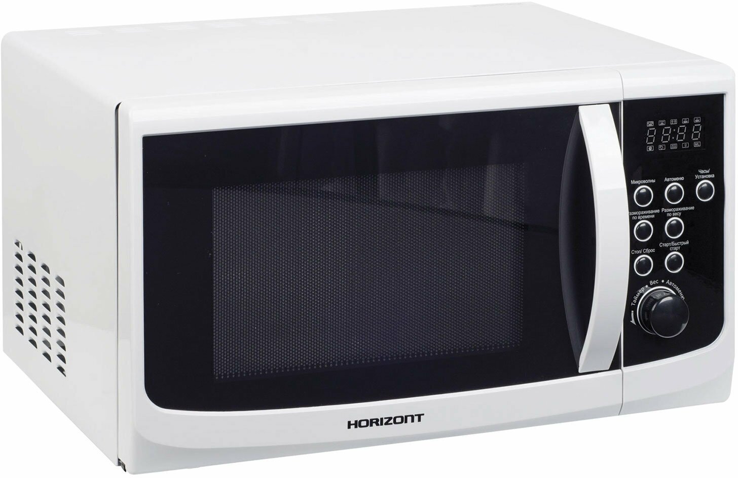 Микроволновая печь HORIZONT V-23 л, мощность 800 Вт, электронное управление, белая (23MW800-1379CAW)