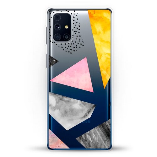 фото Силиконовый чехол мраморные треугольники на samsung galaxy m31s andy & paul