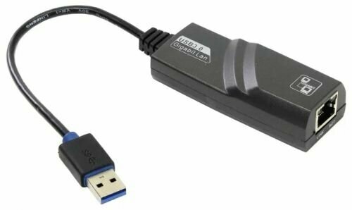 Кабель-переходник Vcom USB 3.0 (Am) - LAN RJ-45 Ethernet 1000 Mbps, Aluminum Shell, (DU312M)