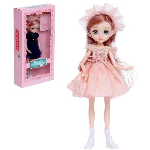 Кукла модная шарнирная «Лола» в платье, микс кукла модная шарнирная эльза в платье микс 5084718