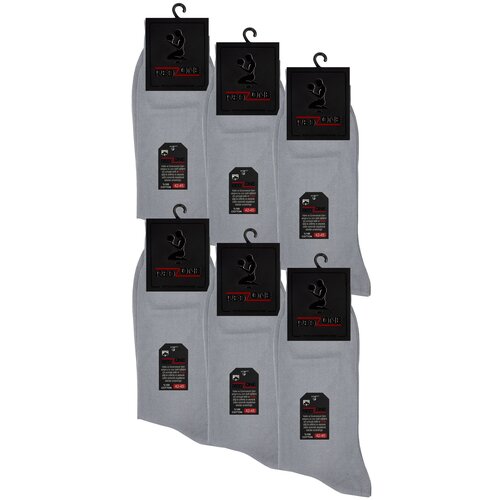 фото Носки redzone мужские, комплект носков - 6 пар, хлопок, серые, р. 42-45