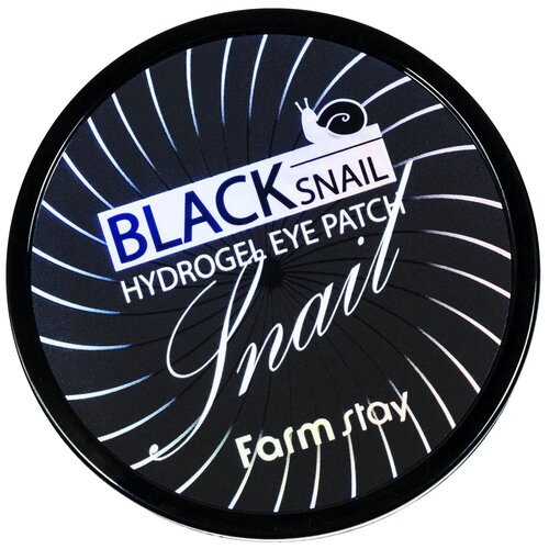 Патчи гидрогелевые для области вокруг глаз Black Snail Hydrogel Eye Patch, 90g, FarmStay, 8809460461138