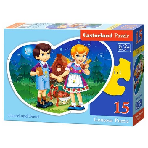 Пазл Castorland Hansel and Gretel (B-015177), 15 дет. пазл castorland huff and puff b 120055 12 дет