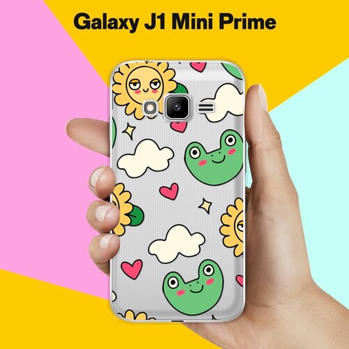 Силиконовый чехол на Samsung Galaxy J1 Mini Prime Солнце / для Самсунг Галакси Джей 1 Мини Прайм пластиковый чехол зима 1 на samsung galaxy s4 mini самсунг галакси с 4 мини