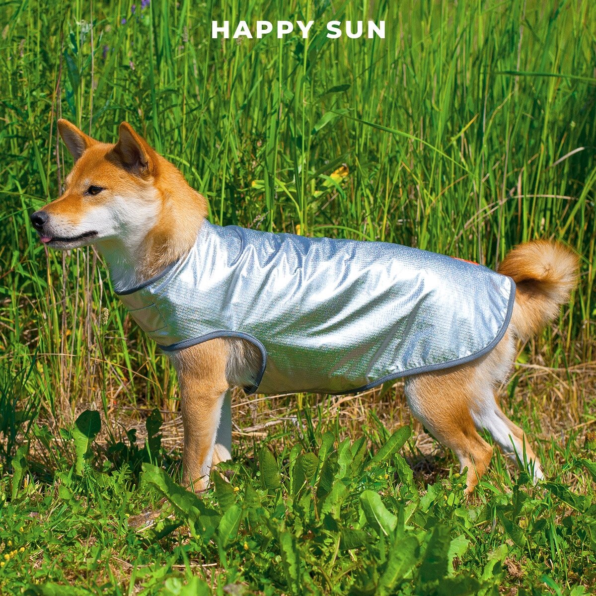 Охлаждающая попона для собак Happy puppy "Happy Sun" - 12 (спина 31 см) - фотография № 5