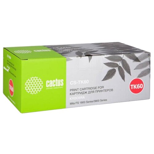 Картридж cactus CS-TK60, 20000 стр, черный cactus 106r03880 toner black совместимый тонер картридж черный 5000 стр