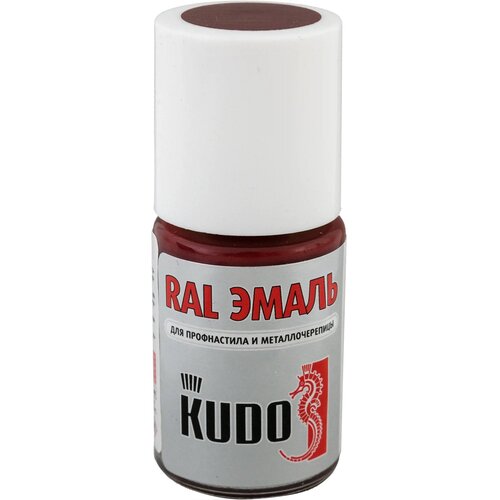 Эмаль для металлочерепицы Kudo с кисточкой цвет винно-красный 15 мл эмаль для металлочерепицы kudo с кисточкой цвет винно красный 15 мл