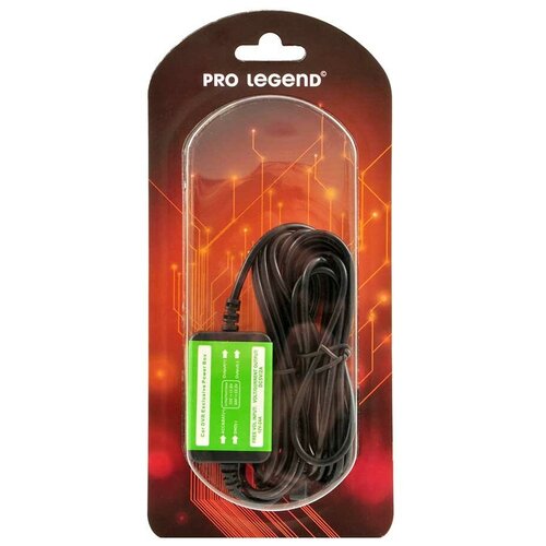 PROLEGEND Автомобильное зарядное устройство PROLEGEND LP3 12V microUSB 1A угловое 3.5 м PL3303