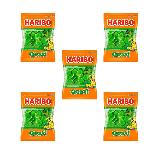 Жевательный мармелад Haribo Grenouilles/Лягушки 5 пакетов по 75 гр. Арт. 3078-5