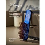 Японская расческа для волос маленькая Majestic Mini Travel 125 мм массажная щетка брашинг стайлер для мытья головы, 284 зубчика - изображение
