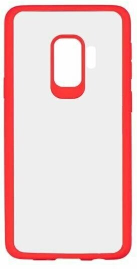 Чехол Devia Pure Style case для Samsung Galaxy S9, красный-прозрачный