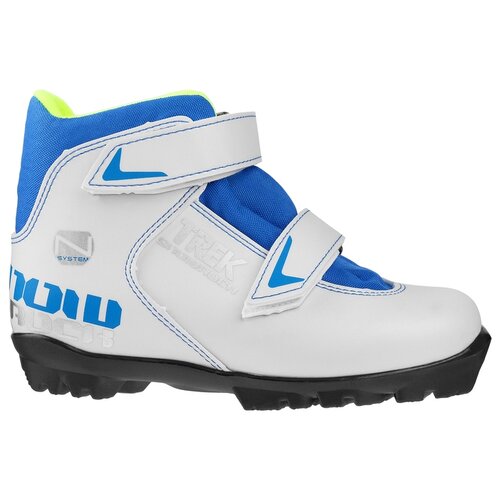 фото Ботинки лыжные trek snowrock nnn ик, цвет белый, лого синий, размер 30 trek 2874138 . yandex market