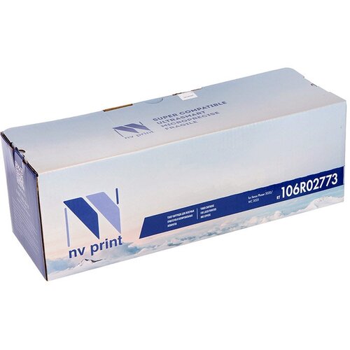 Набор картриджей NV Print NV-106R02773-4, черный, 1500 страниц, совместимый для Xerox WorkCentre 3025/Phaser 3020 106r02773 toner cartridge chip for fuji xerox phaser 3020 workcentre 3025 laser printer powder refill counter reset drum chips