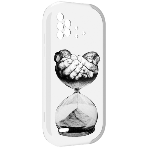 Чехол MyPads часы жизни черно белый для UMIDIGI Bison X10 / X10 Pro задняя-панель-накладка-бампер