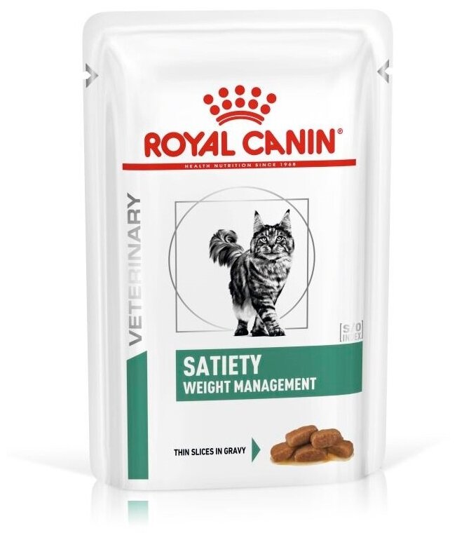 Пауч Royal Canin Satiety Weight Management Feline для кошек контроль веса 12х0,085 кг - фотография № 5