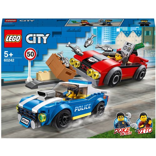 Конструктор LEGO City Police 60242 Арест на шоссе, 185 дет. набор lego city миссии дюка книга детали
