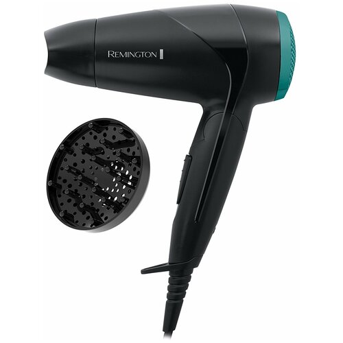 Фен Remington D1500 Travel Dryer Compact 2000, черный фен remington d3010 power dry 2000 черный