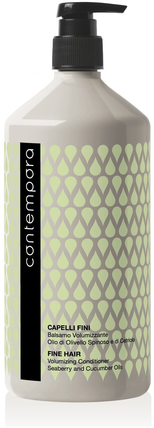 Barex кондиционер Contempora Volumizing Conditioner для придания объема с маслом облепихи и огуречным маслом, 1000 мл