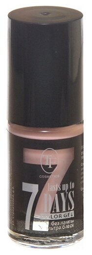 TF Cosmetics лак для ногтей 7 days Color Gel, 8 мл, №214 жемчужно-розовый