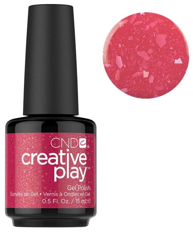 - CND Creative Play Gel Polish, 486, Revelry Red, 15 