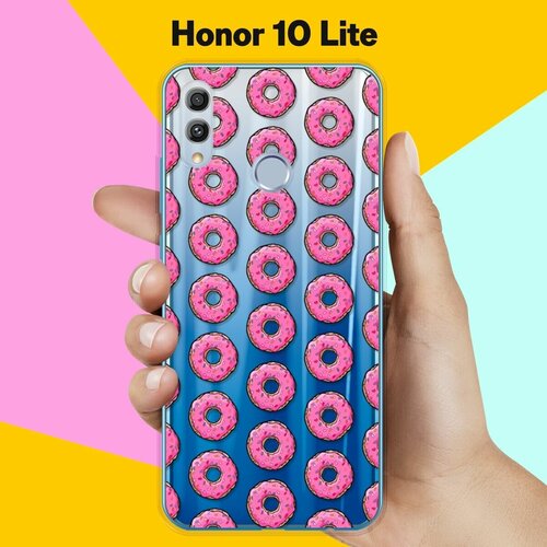 Силиконовый чехол Пончики на Honor 10 Lite силиконовый чехол пончики на honor 20s