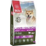 Корм для собак BLITZ ADULT LAMB & SALMON беззерновой, для взрослых собак всех пород, Ягненок Лосось, 1,5 кг - изображение