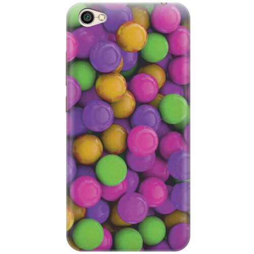 фото Gosso ультратонкий силиконовый чехол-накладка для xiaomi redmi note 5a с принтом "разноцветные драже"