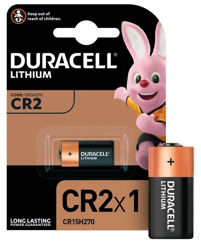Батарейка Duracell CR2 3V литиевая, 1BL