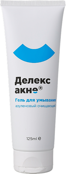 Делекс-Акне гель для умывания очищающий азуленовый 125 мл 1 шт