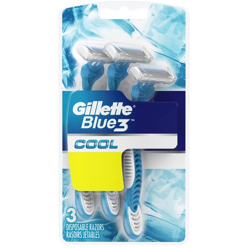 акс.д/бр._gillette одн.станки_BLUE 3 cool 6 ШТ.