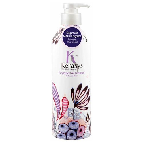 KeraSys Кондиционер для волос парфюмированный элеганс - Elegancesensual parfumed rinse, 600мл