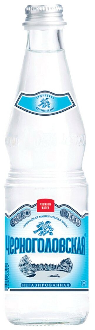 Вода негазированная минеральная "черноголовская", 0,33 л, стеклянная бутылка