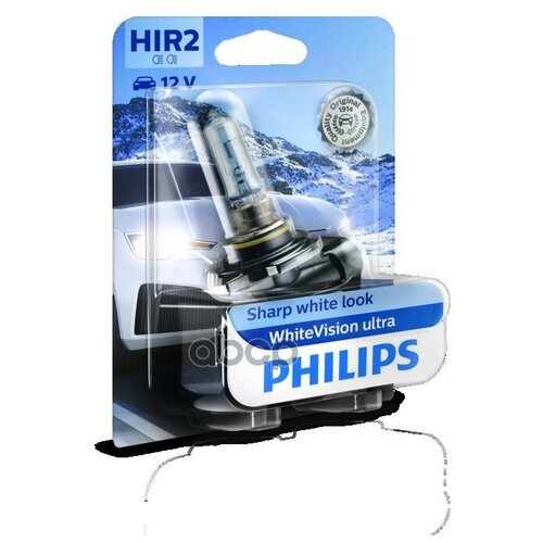 фото Лампа philips 9012wvub1 12v 55w px22d whitevision ultra philips арт. 9012wvub1