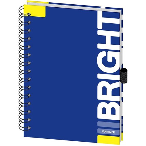 Бизнес-тетрадь Mariner Bright, А5, 120 листов, 148х205 мм, клетка, синий (0014-03)