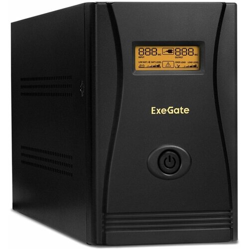Exegate EP285485RUS ИБП ExeGate SpecialPro Smart LLB-1000. LCD. AVR. C13. RJ <1000VA/650W, LCD, AVR, 6*IEC-C13, RJ45/11, Black> exegate ep285538rus ибп exegate power back bnb 600 led avr c13 rj