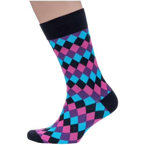 Мужские носки Grinston socks (PINGONS) розовые, размер 25
