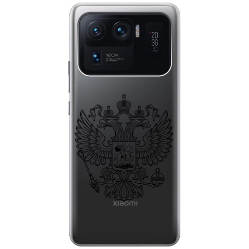 Ультратонкий силиконовый чехол-накладка Transparent для Xiaomi Mi 11 Ultra с 3D принтом Patriotic Spirit чехол накладка transparent 3d для xiaomi mi 11 ultra с принтом no