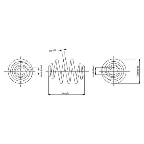 фото Пружина подвески monroe sp3455 для opel zafira