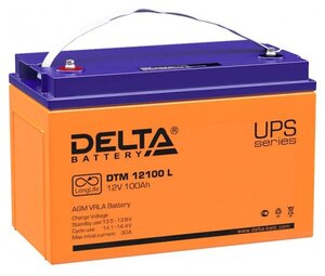 Аккумуляторная батарея DELTA Battery DTM 12100 L 12В 100 А·ч