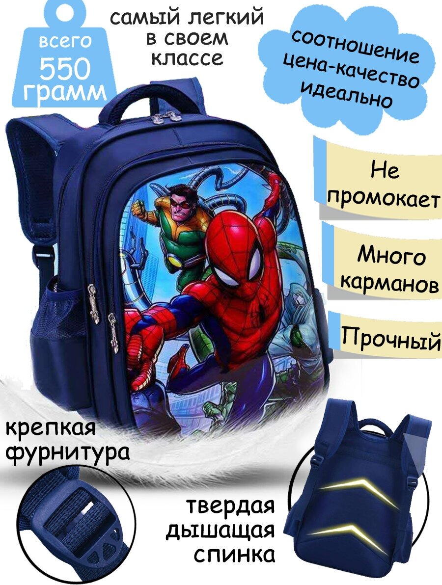 Rouler рюкзак школьный/Ранец человек паук/Рюкзак человек-паук
