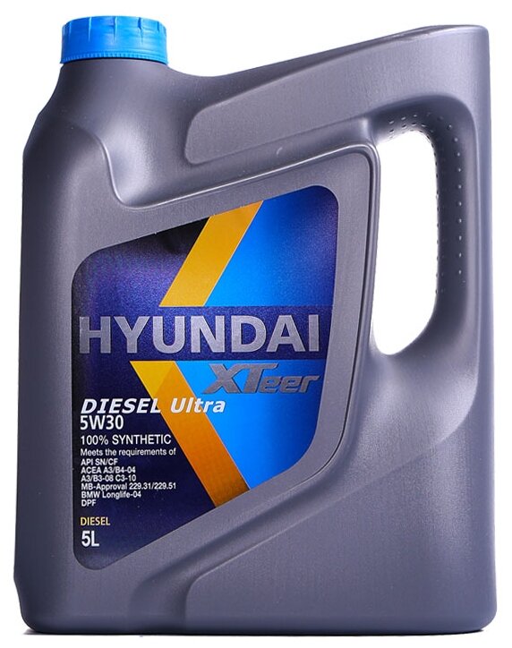 Синтетическое моторное масло HYUNDAI XTeer Diesel Ultra 5W-30, 5 л