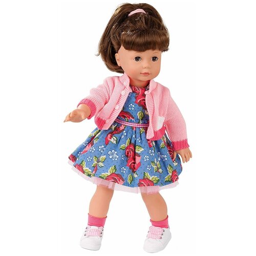 фото Кукла елизавета брюнетка в платье мягконабивная, 46 см gotz 1990309